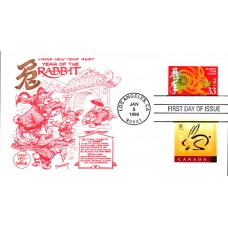 #3272 Year of the Hare Combo Bennett FDC