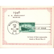 #939 Merchant Marines Bernet-Reid FDC