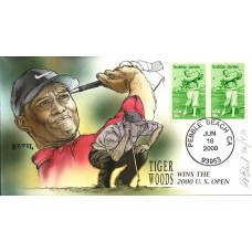 Tiger Woods Wins US Open Bevil Cover