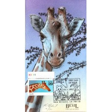 #2705 Giraffe Plate Bevil FDC