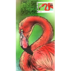 #2707 Pink Flamingo Bevil FDC