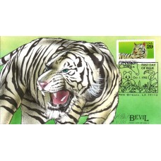 #2709 White Bengal Tiger Bevil FDC