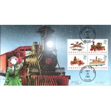 #2711-14 Christmas Toys Bevil FDC