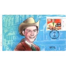 #2723 Hank Williams Plate Bevil FDC