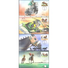 #2756-59 Sporting Horses Artist Proof Bevil FDC Set