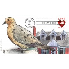 #2814 Love - Dove Bevil FDC