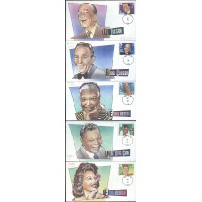 #2849-53 Popular Singers Bevil FDC Set