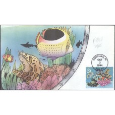 #2866 Wonders of the Sea Bevil FDC