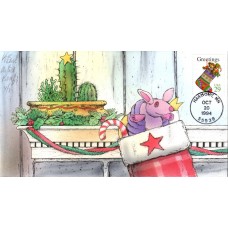 #2872 Christmas Stocking Artist Proof Bevil FDC