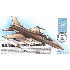 #2974 United Nations Artist Proof Bevil FDC