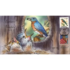 #3033 Eastern Bluebird Bevil FDC