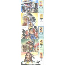 #3072-76 American Indian Dances Bevil FDC Set