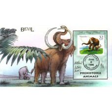 #3079 Mastodon Artist Proof Bevil FDC