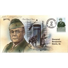 #3121 Gen. Benjamin O. Davis Sr. Artist Proof Bevil FDC