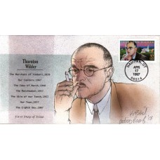 #3134 Thornton Wilder Artist Proof Bevil FDC