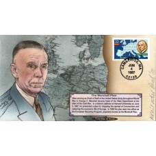 #3141 The Marshall Plan Artist Proof Bevil FDC