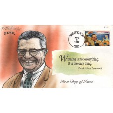 #3147 Vince Lombardi Plate Bevil FDC