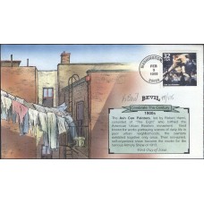 #3182h Ash Can School - Painters Bevil FDC