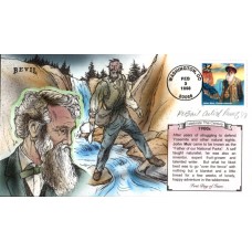 #3182j John Muir - Muir Woods Artist Proof Bevil FDC