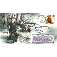 #3182k Teddy Bear Artist Proof Bevil FDC