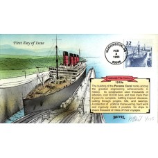 #3183f Panama Canal Bevil FDC