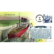 #3183f Panama Canal Artist Proof Bevil FDC