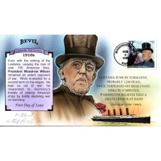 #3183k Woodrow Wilson Artist Proof Bevil FDC