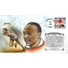 #3185j Jesse Owens Bevil FDC