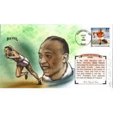 #3185j Jesse Owens Artist Proof Bevil FDC