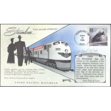 #3185k Streamliner Train Bevil FDC