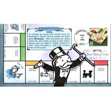 #3185o Monopoly Game Artist Proof Bevil FDC