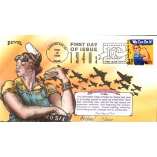 #3186e Rosie the Riveter Bevil FDC