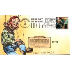 #3186f TV Entertains America Artist Proof Bevil FDC