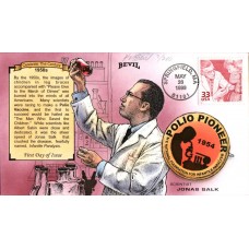 #3187a Polio Vaccine Bevil FDC