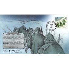 #3187e The Korean War Artist Proof Bevil FDC