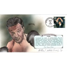 #3187k Rocky Marciano Artist Proof Bevil FDC