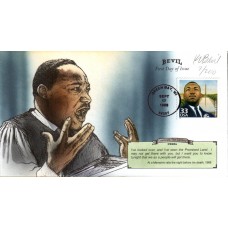 #3188a Martin Luther King Jr. Bevil FDC