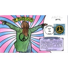 #3188m Peace Symbol Bevil FDC