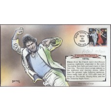 #3189d Disco Music Bevil FDC