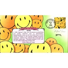 #3189m Smiley Face Bevil FDC