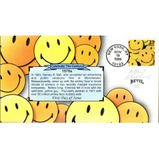 #3189m Smiley Face Artist Proof Bevil FDC