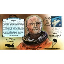 #3191h John Glenn's Return to Space Artist Proof Bevil FDC