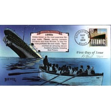 #3191l Titanic Bevil FDC