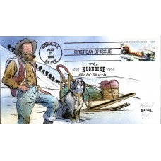 #3235 Klondike Gold Rush Bevil FDC