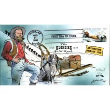 #3235 Klondike Gold Rush Artist Proof Bevil FDC