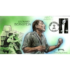 #3521 Leonard Bernstein Artist Proof Bevil FDC