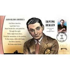 #3669 Irving Berlin Artist Proof Bevil FDC