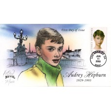 #3786 Audrey Hepburn Bevil FDC