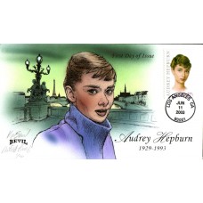 #3786 Audrey Hepburn Artist Proof Bevil FDC