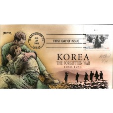 #3803 Korean War Veterans Memorial Plate Bevil FDC